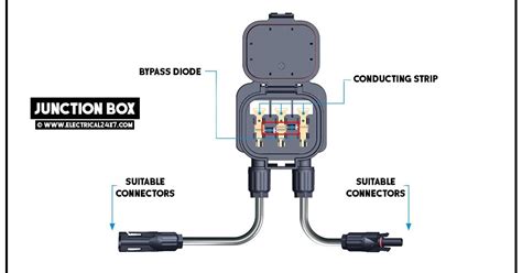 pv junction box circuit diagram|solar panel junction box connection.